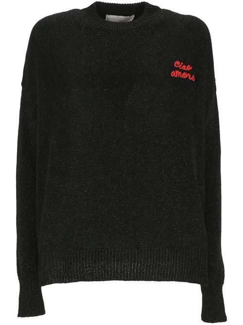 Black lurex crew neck Giada Benincasa | 261602